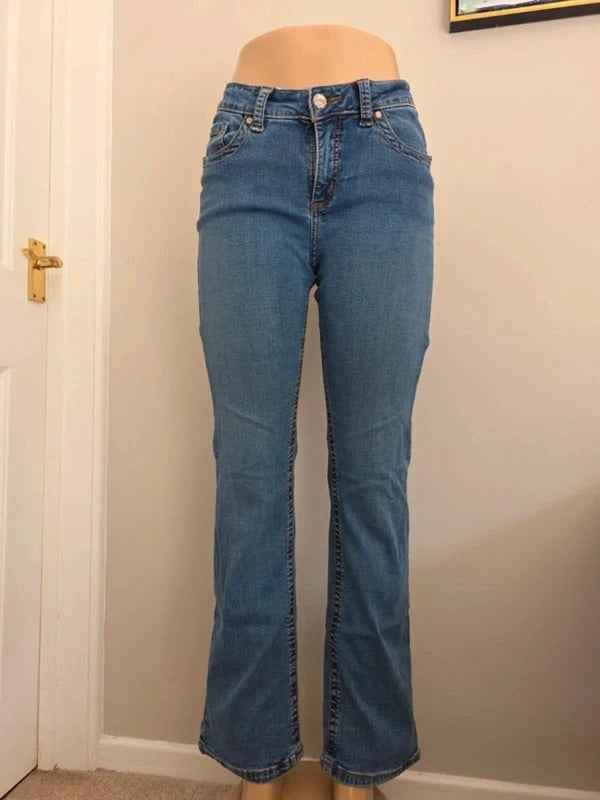 Lee Mid Rise Baby Boot Vintage Y2K Jeans UK Size 10 Petite