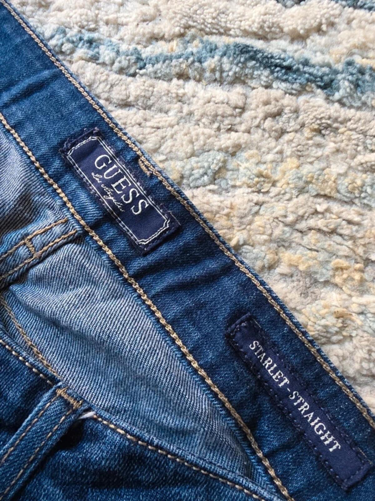 Guess Ultra Low Rise Straight Vintage Y2K Jeans UK Size 6 Tall