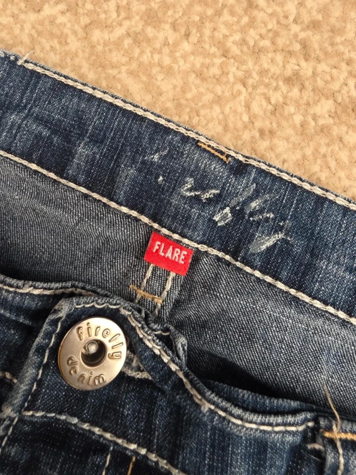Firefly Mid Rise Flared Vintage Y2K Jeans UK Size 14
