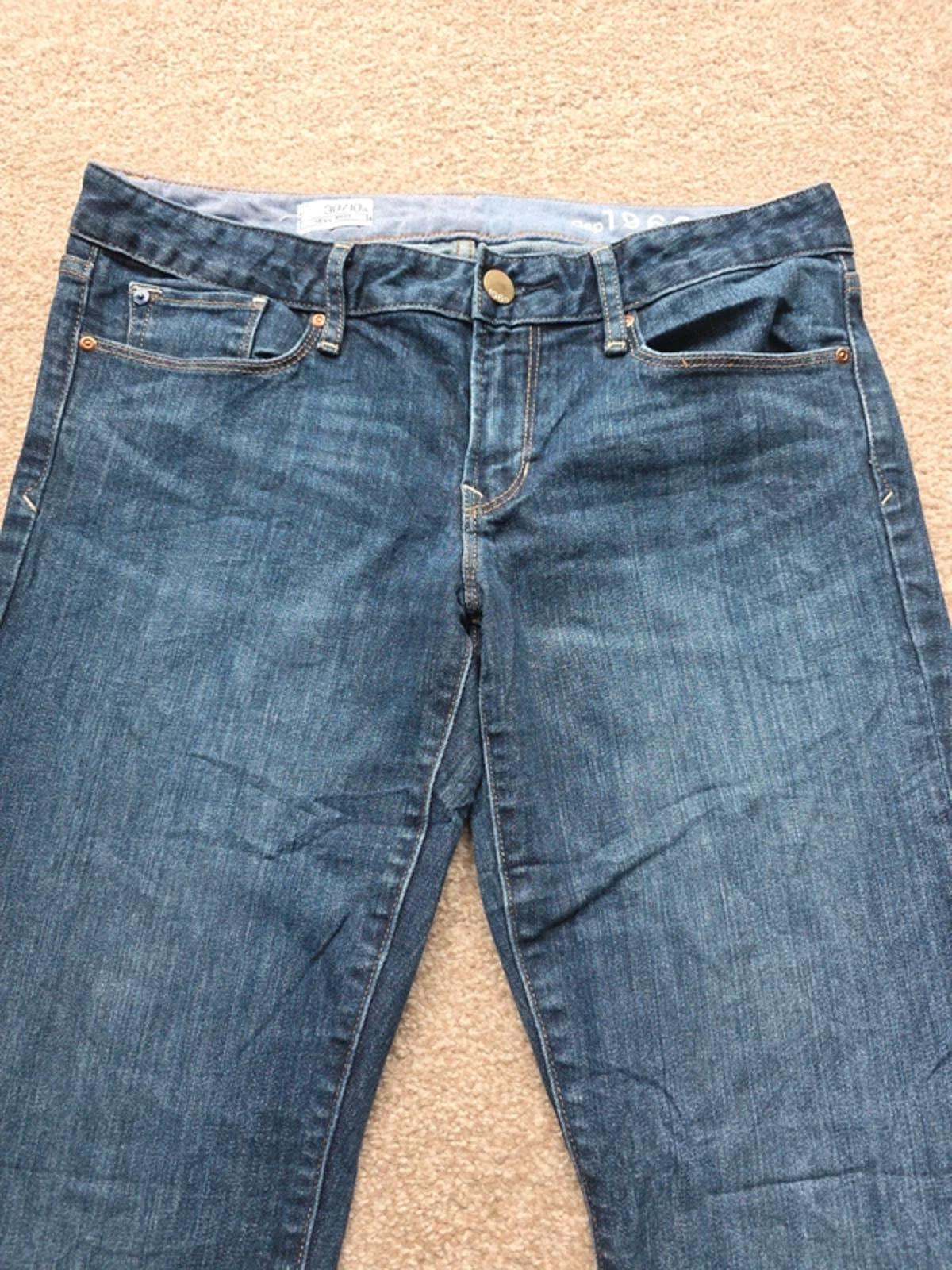 Vintage Y2K GAP Low Rise Bootcut Jeans UK Size 12 Petite