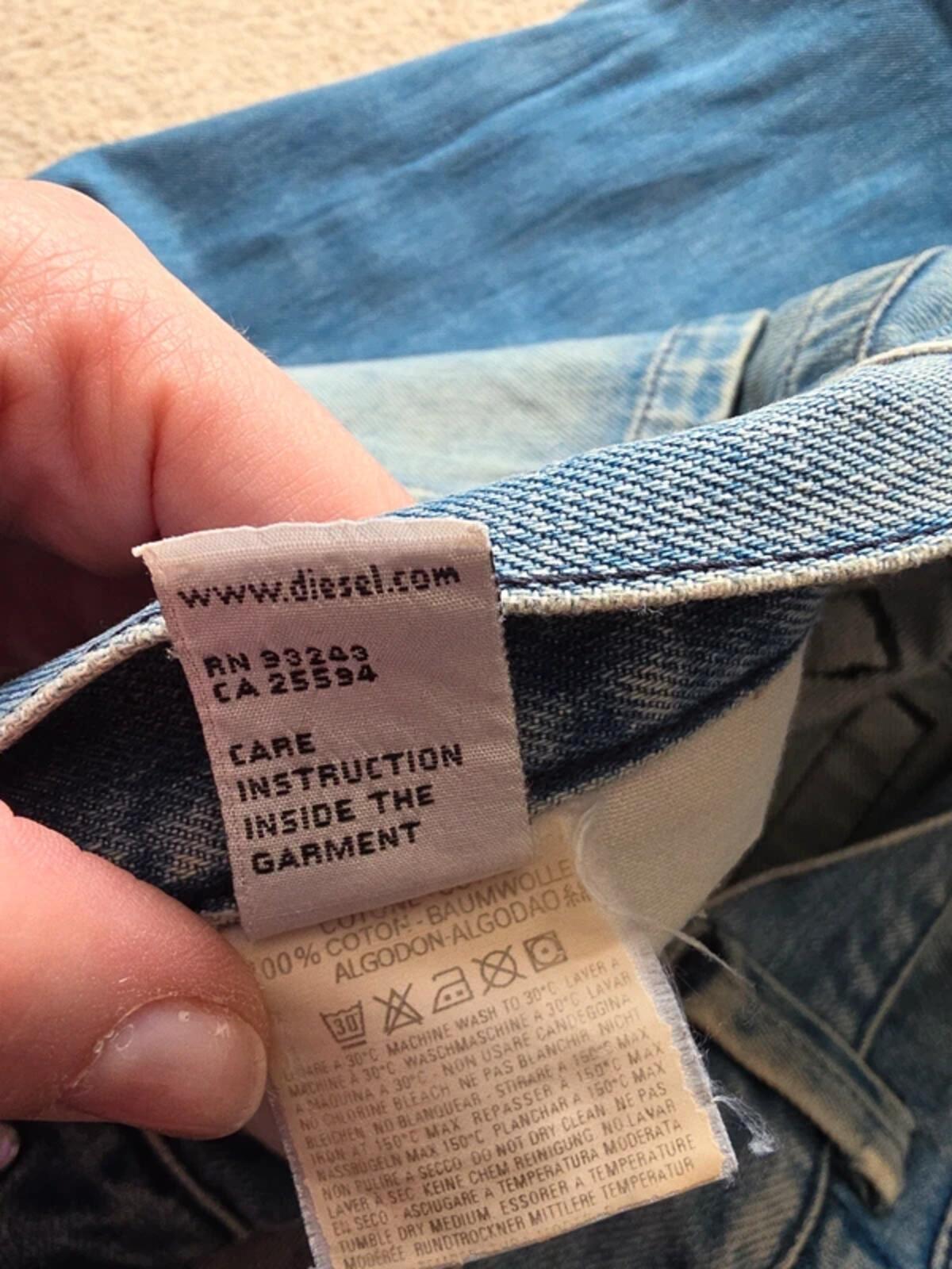 Diesel High Rise Wide Leg Vintage Y2K Jeans UK Size 12/14 Tall