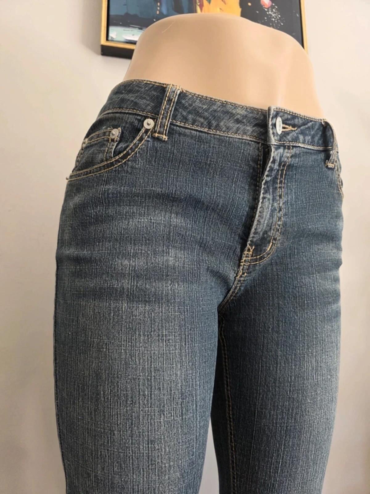 Vintage Y2K J Honey Mid Rise Cropped Jeans UK Size 10