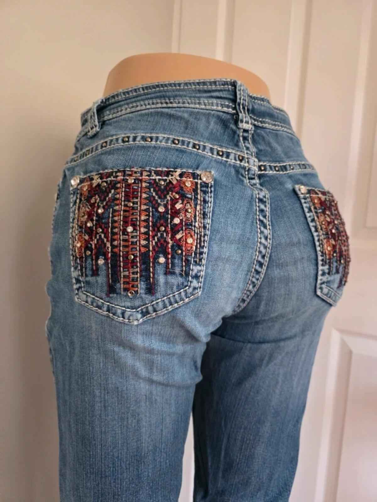 Vintage Y2K Reba Mid Rise Straight Leg Jeans UK Size 10