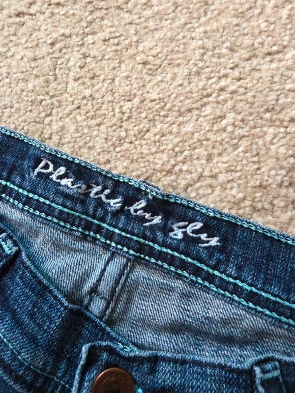 Plastic by Sly Low Rise Bootcut Vintage Y2K Jeans UK Size 10 Tall