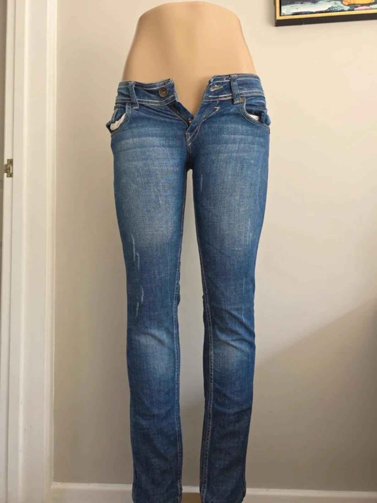 MGL Low Rise Straight Vintage Y2K Jeans UK Size 6