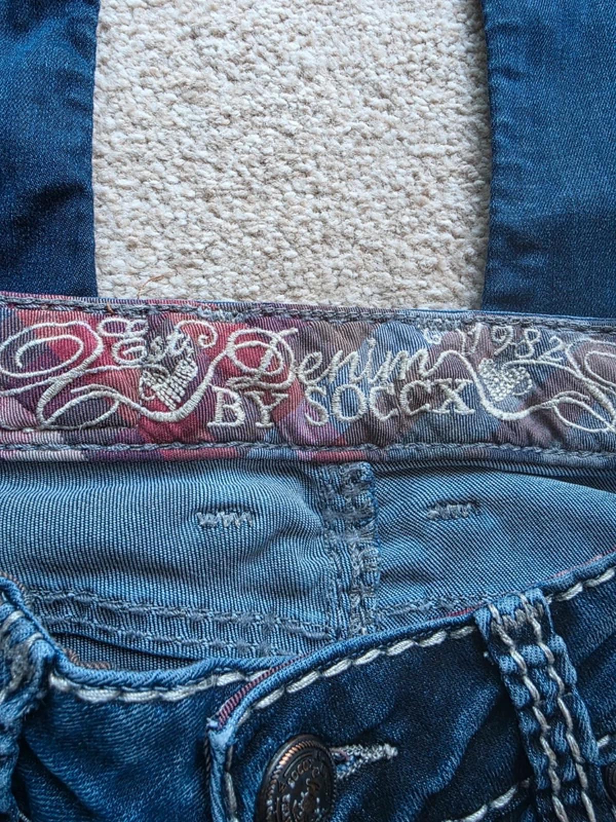Vintage Y2K Soccx Super Low Rise Bootcut Jeans UK Size 8