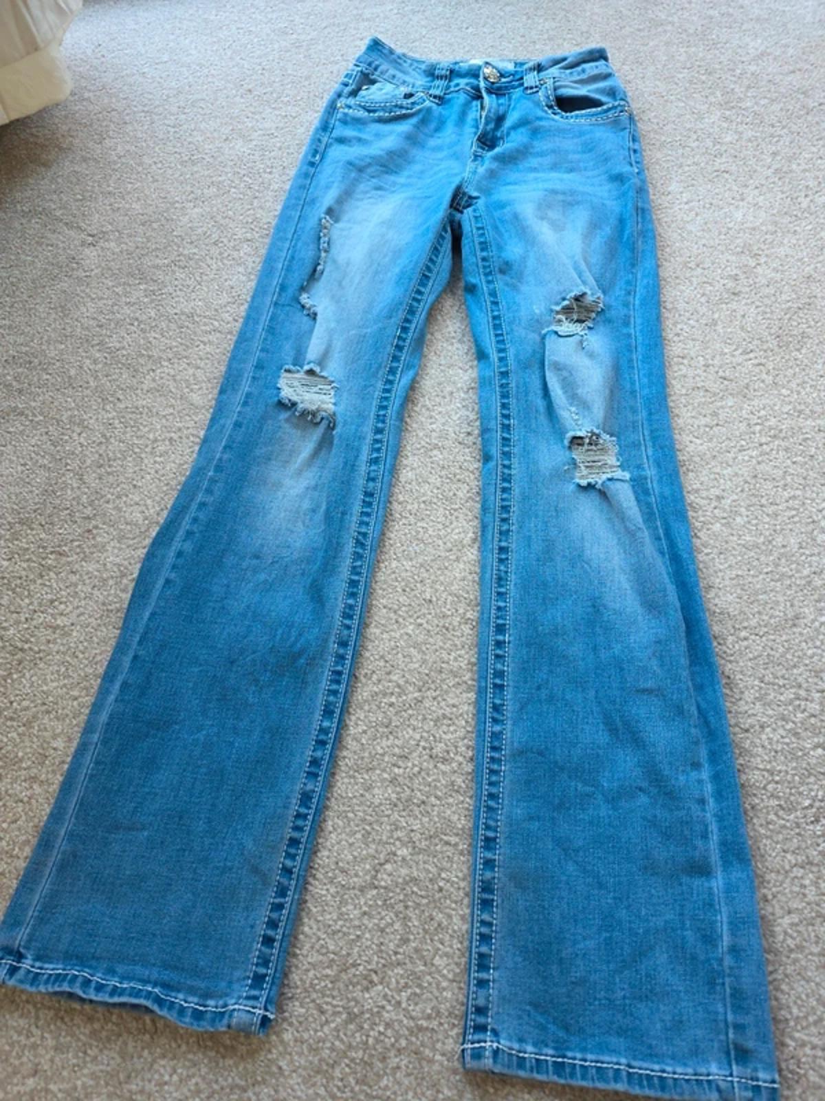Vintage Y2K Y Jeans Los Angeles Low Rise Bootcut Jeans UK Size 4