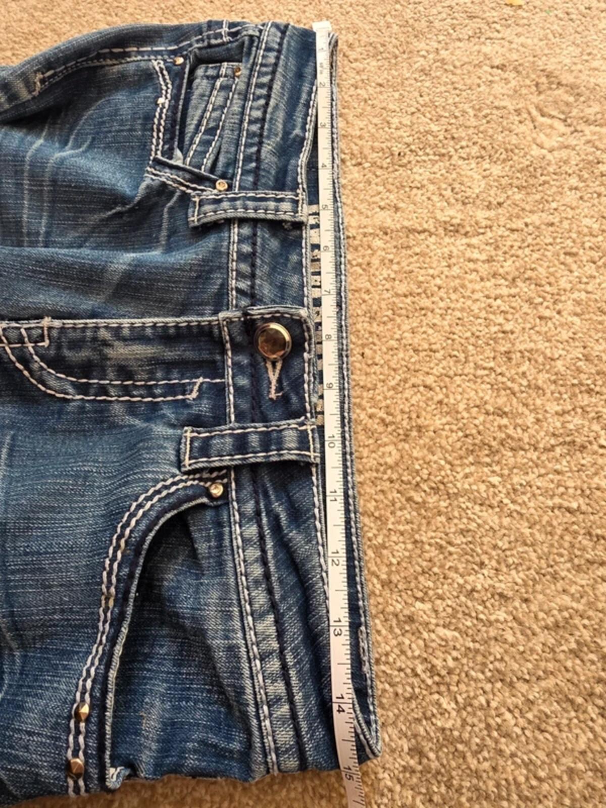 Vintage Y2K Hydraulic Low Rise Micro Bootcut Jeans UK Size 8 tall