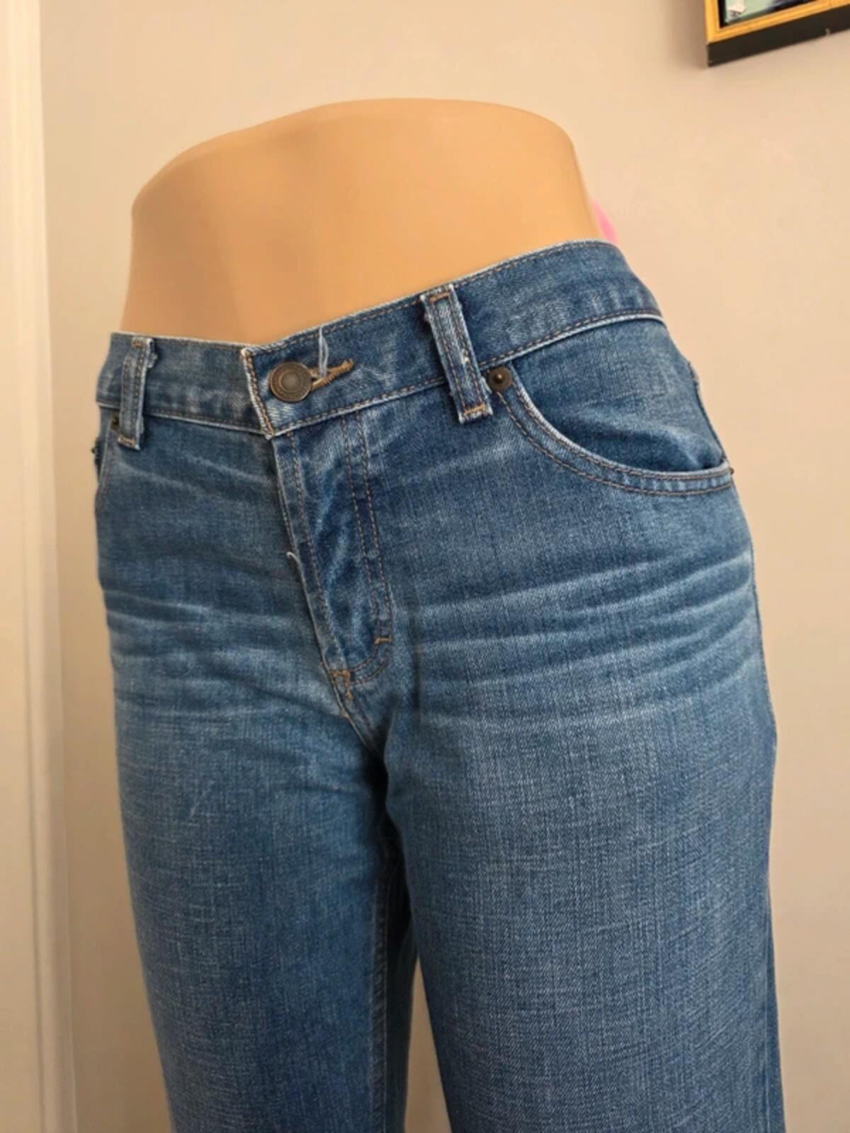 Vintage Y2K American Eagle Mid Rise Wide Leg Jeans UK Size 12