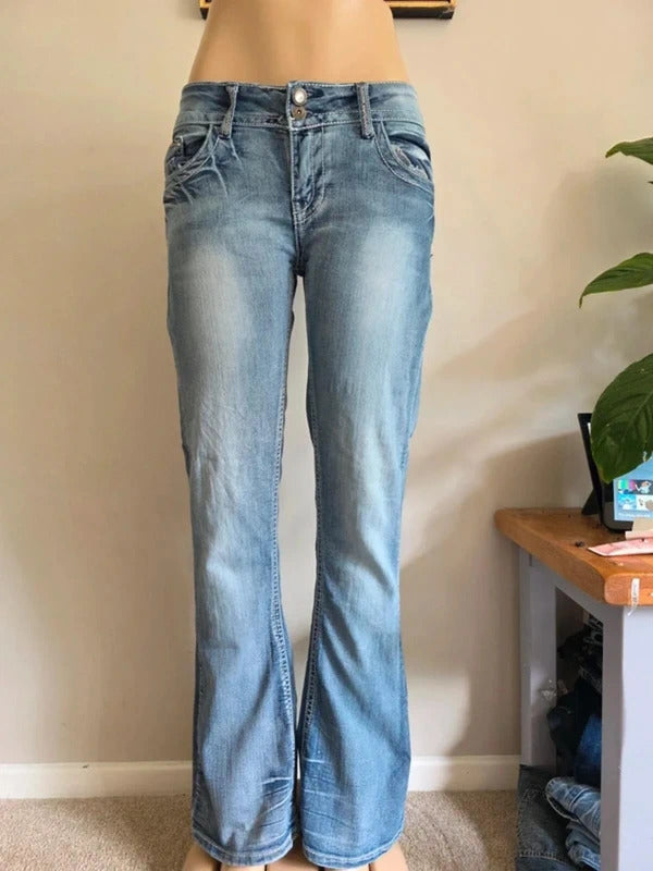 Bongo Low Rise Flared Jeans UK Size 14