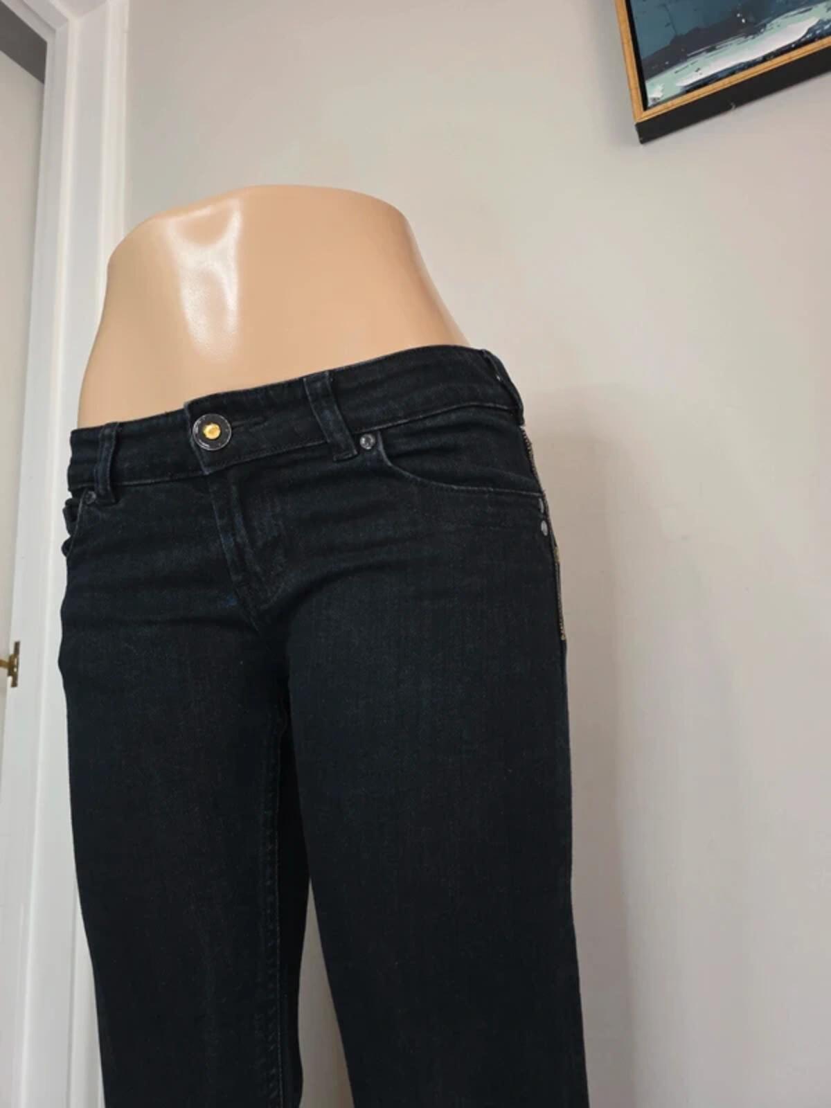 Denim Ultra Low rise straight jeans size 6/8 tall