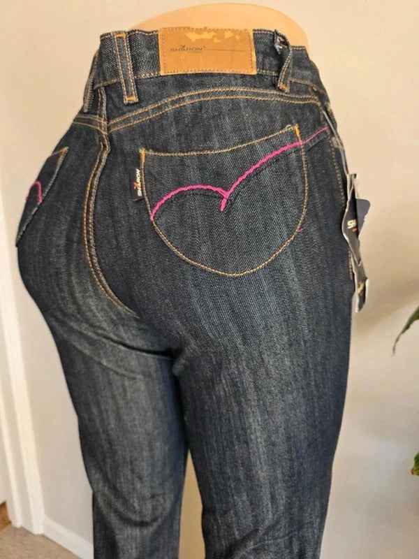 Vintage Y2K Sharon Mid Rise Bootcut Jeans UK Size 8