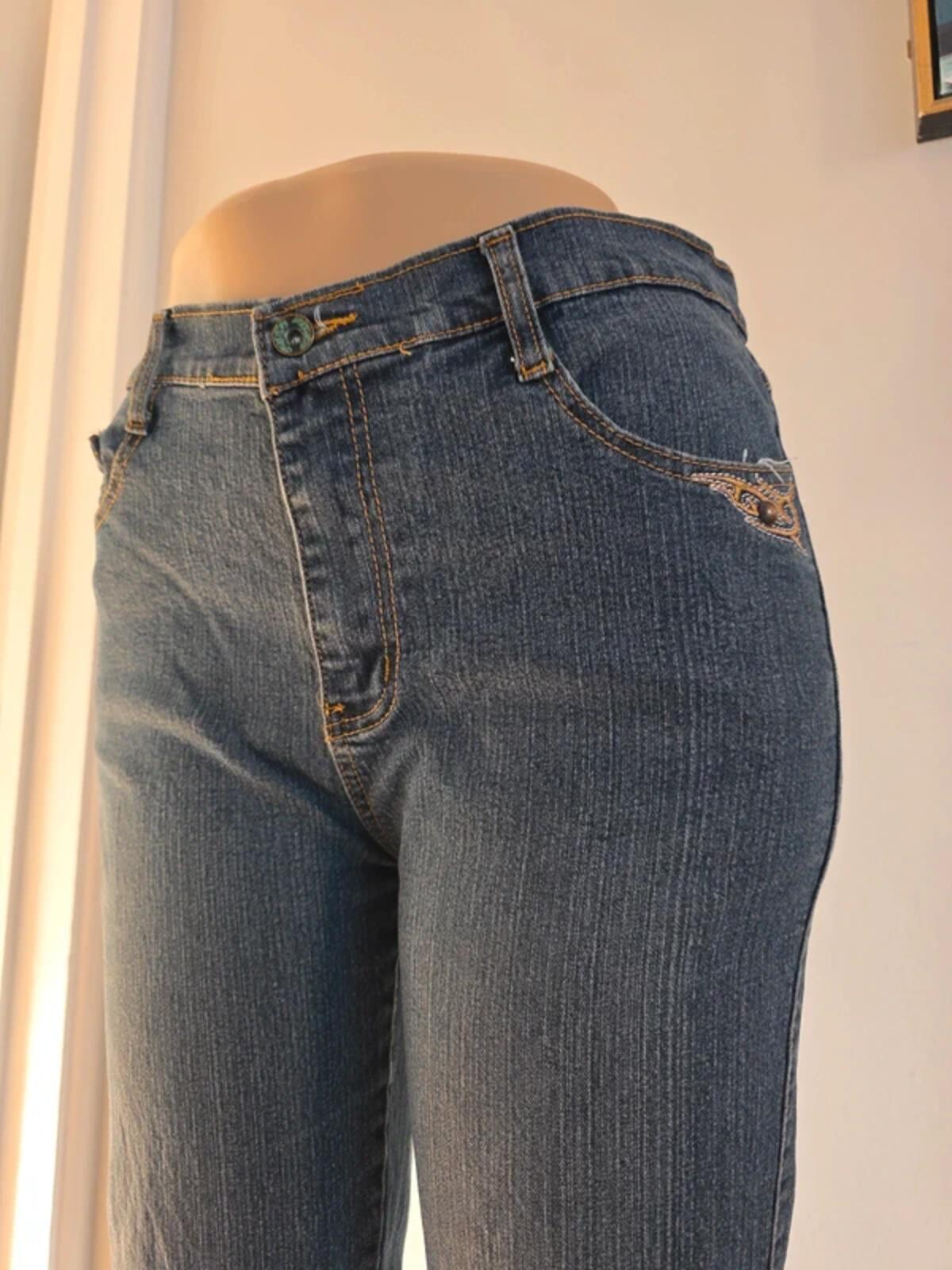 Bawei High Rise Straight Vintage Y2K Jeans UK Size 14 Petite