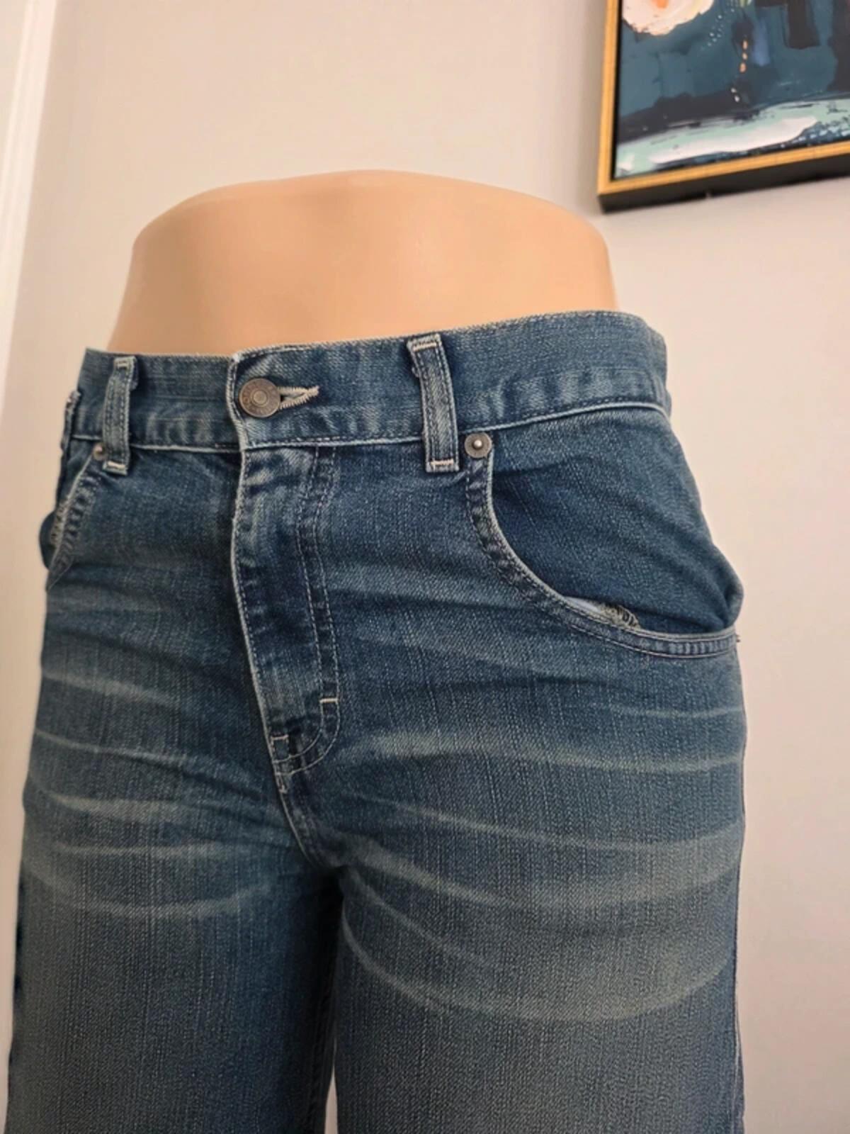 Vintage Y2K Tommy Hilfiger High Rise Wide Leg Jeans UK Size 10 Petite