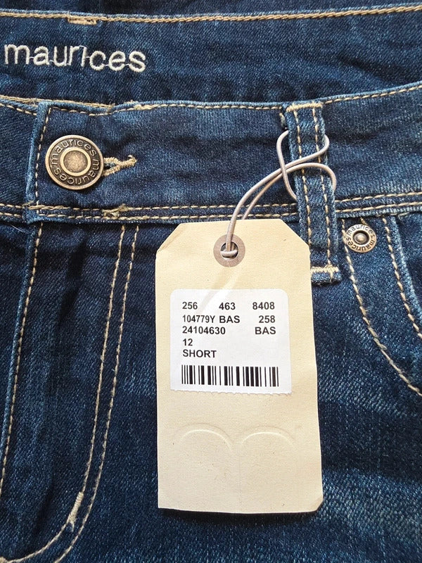 Maurices Mid Rise Relaxed Bootcut Jeans UK Size 14 Petite