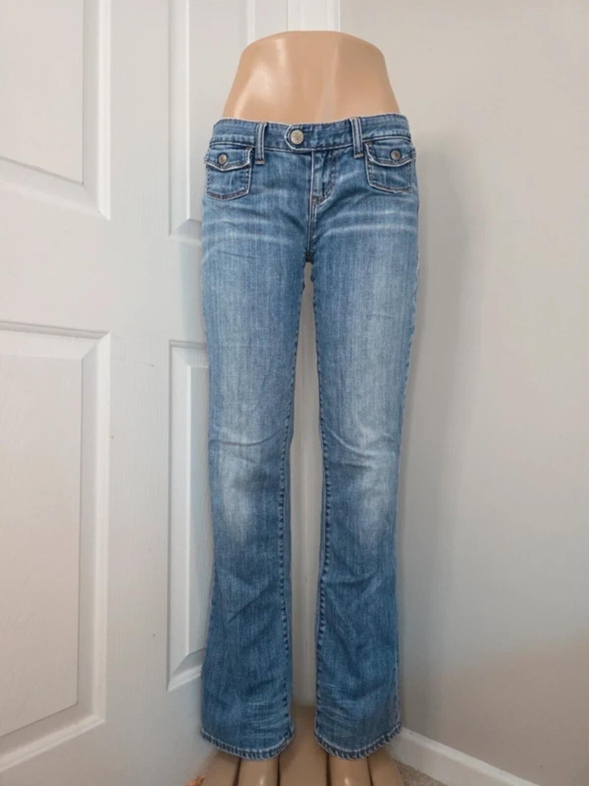 Gap Ultra Low Rise Blingy Bootcut Vintage Y2K Jeans UK Size 8 Tall