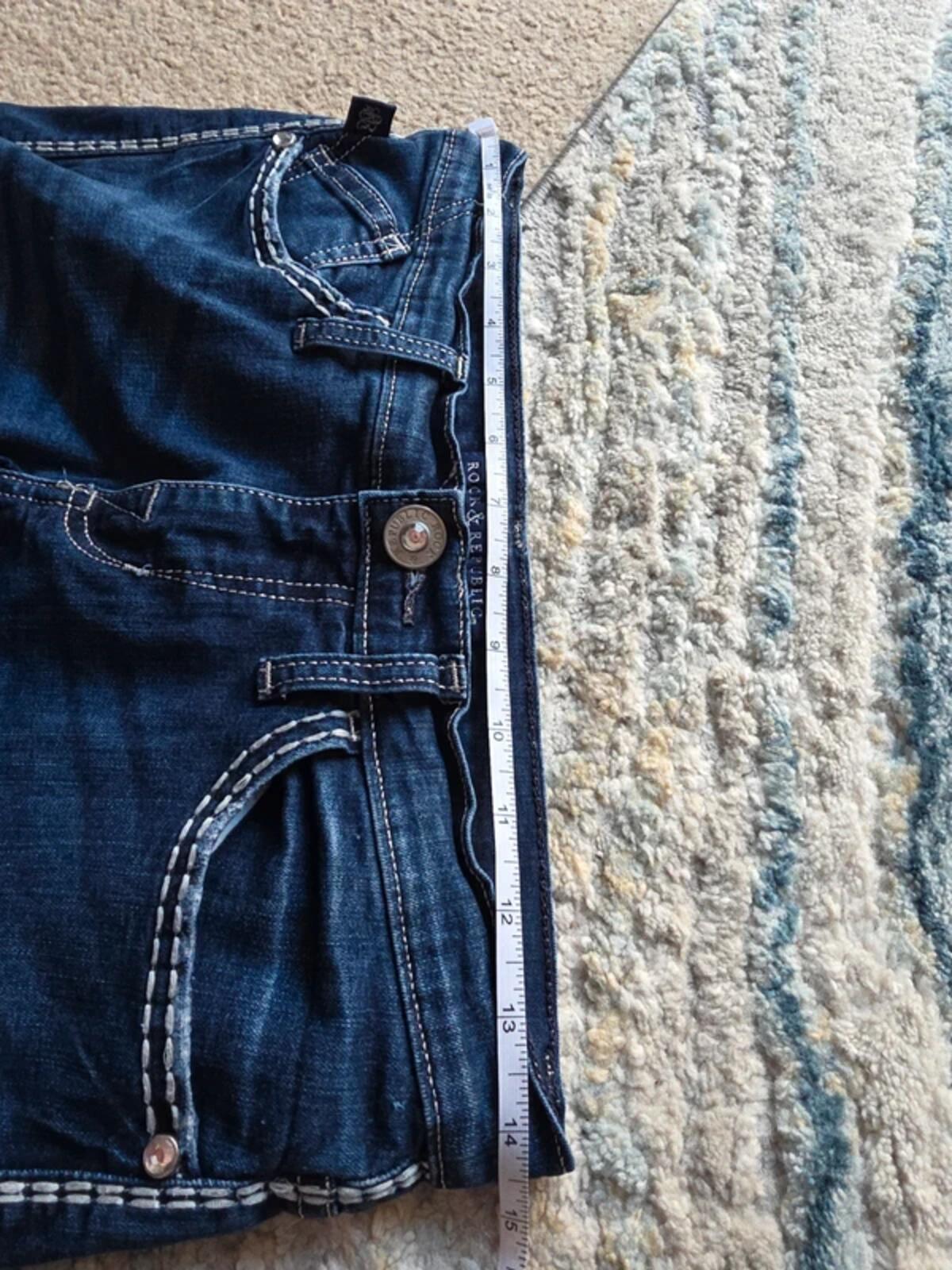 Rock & Republic Low Rise Bootcut Vintage Y2K Jeans UK Size 6