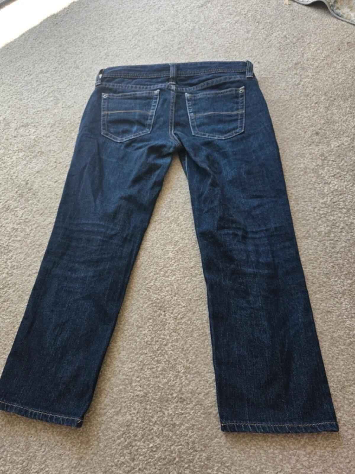 Vintage Y2K Uniqlo Low Rise Cropped Jeans UK Size 6