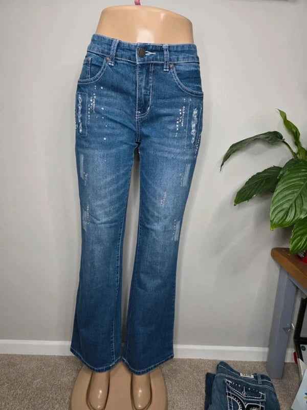 Vintage Y2K Sheego Mid Rise Bootcut Jeans UK Size 12