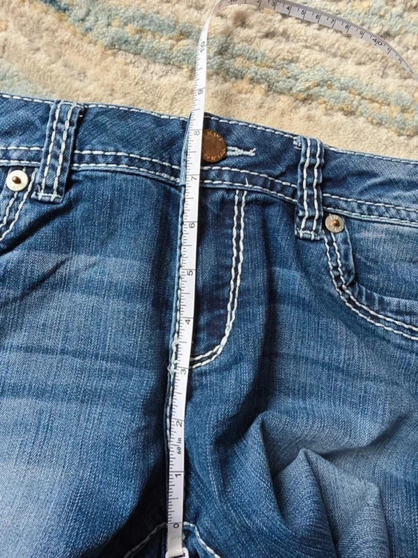YMI Low Rise Bootcut Vintage Y2K Jeans UK Size 12 Tall