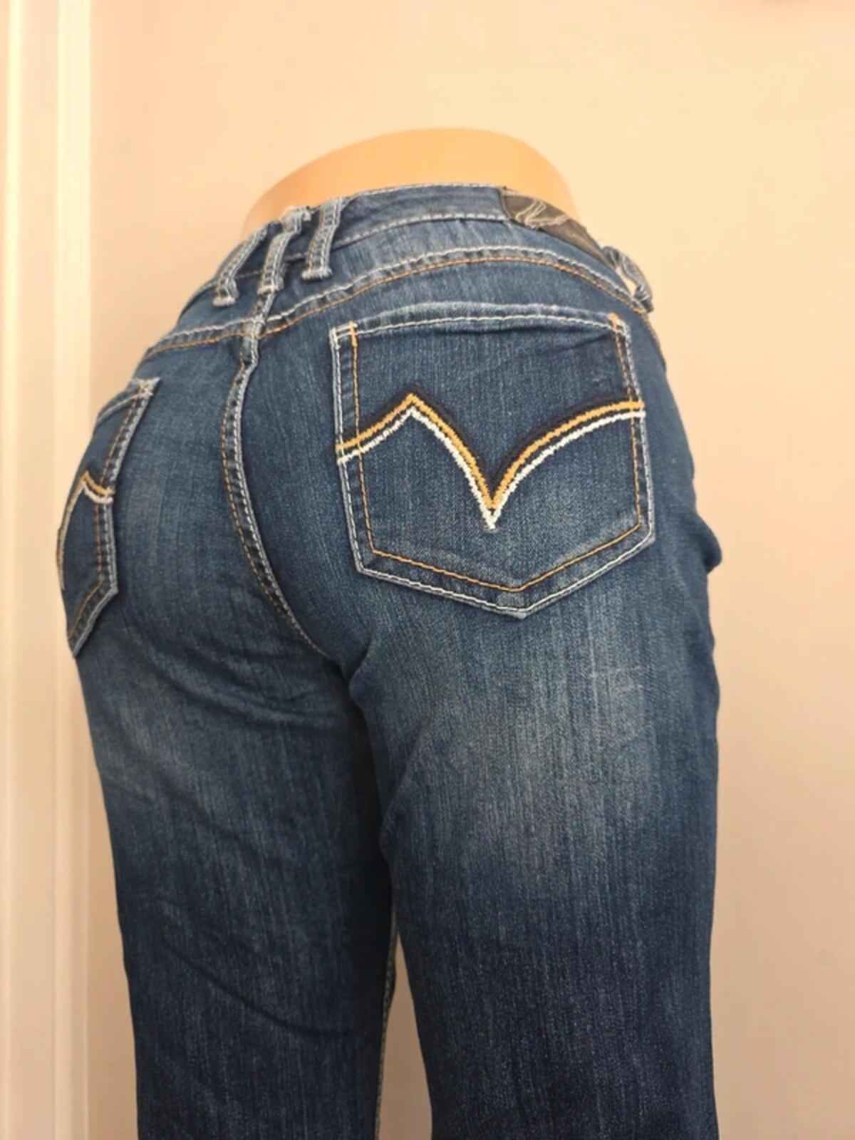 Vanity Low Rise Bootcut Vintage Y2K Jeans UK Size 8/10 Tall