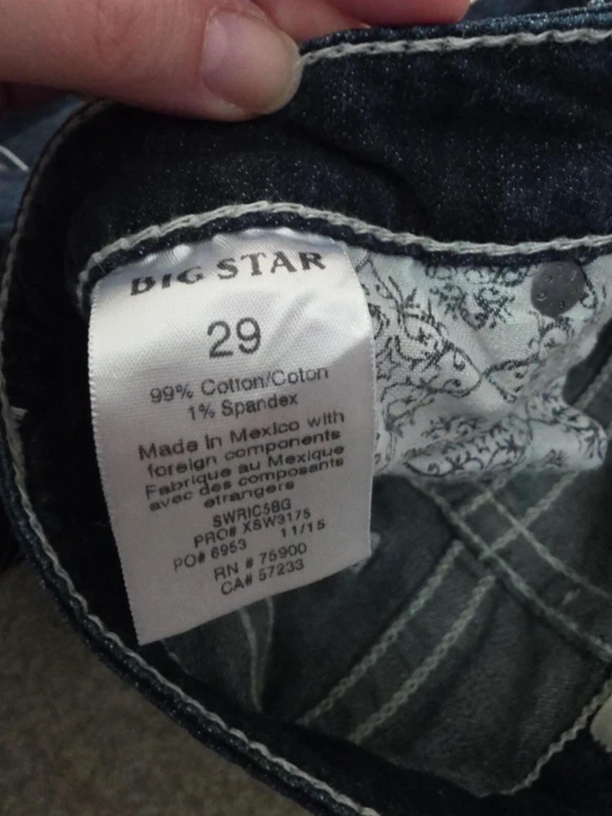 Big Star Low Rise Capri Vintage Y2K Jeans UK Size 8/10