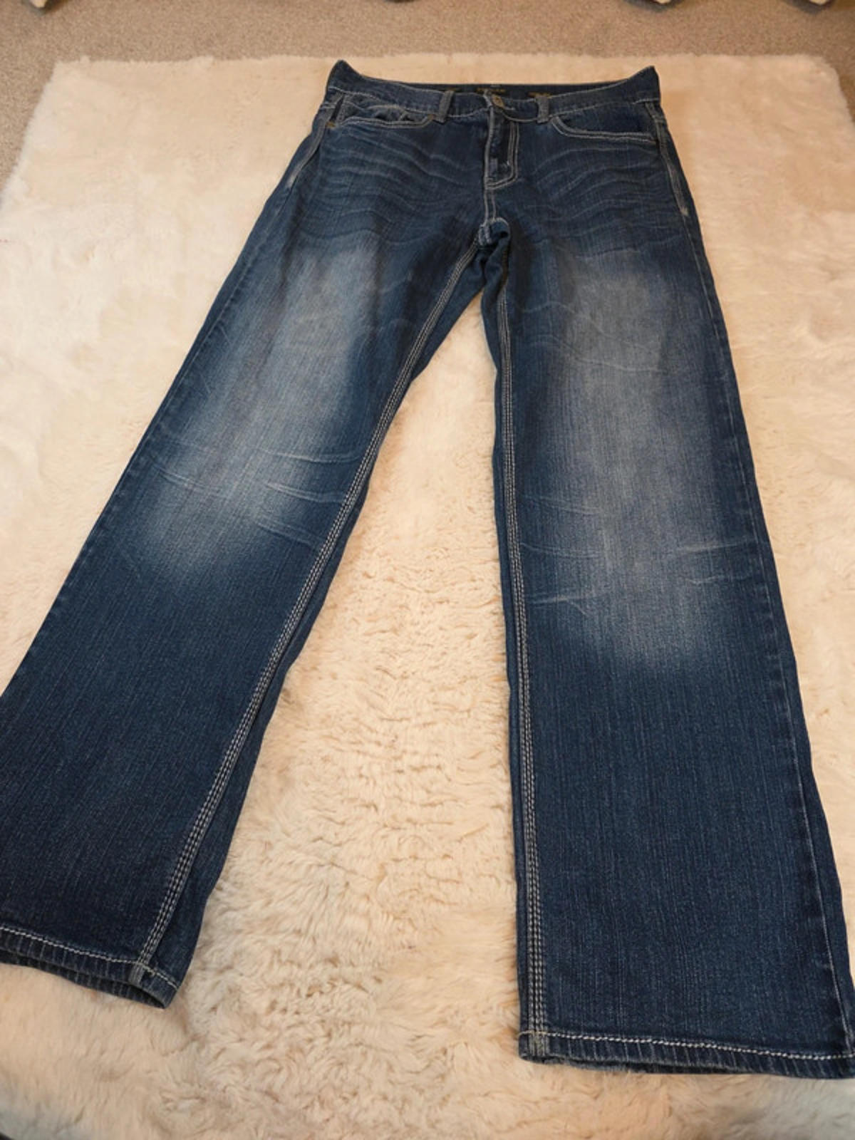 Vintage Y2K Helix Mid Rise Loose Straight Jeans UK Size 12