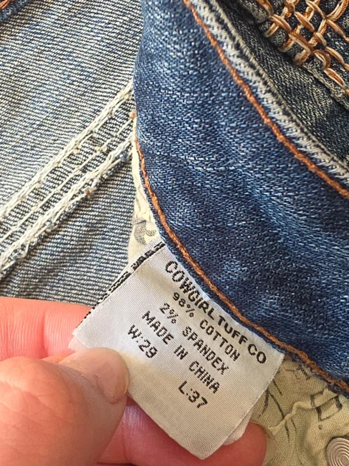 Cowgirl Tuff Co Mid Rise Bootcut Jeans UK Size 8/10