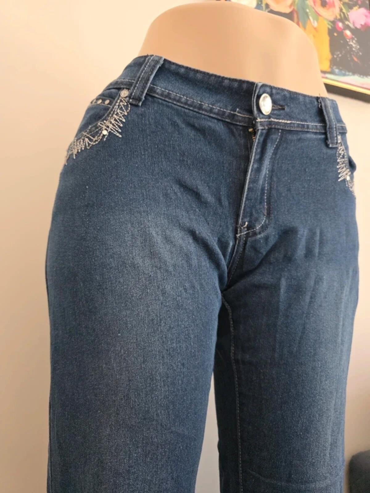 Pazzo Low Rise Straight Vintage Y2K Jeans UK Size 14 Tall