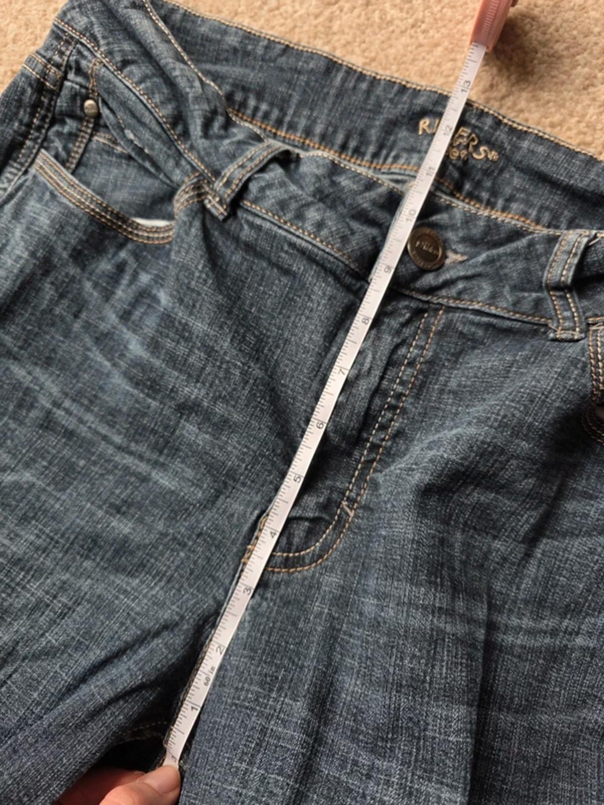 Vintage Y2K Riders by Lee Mid Rise Straight Leg Jeans UK Size 16 Petite
