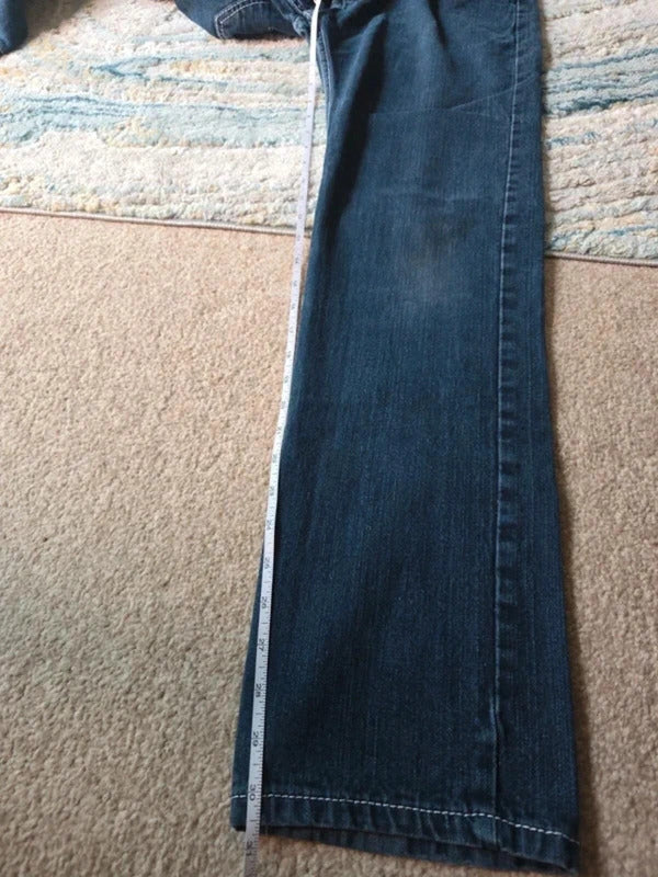 Gut Feeling Mid Rise Straight Leg Vintage Y2K Jeans UK Size 8