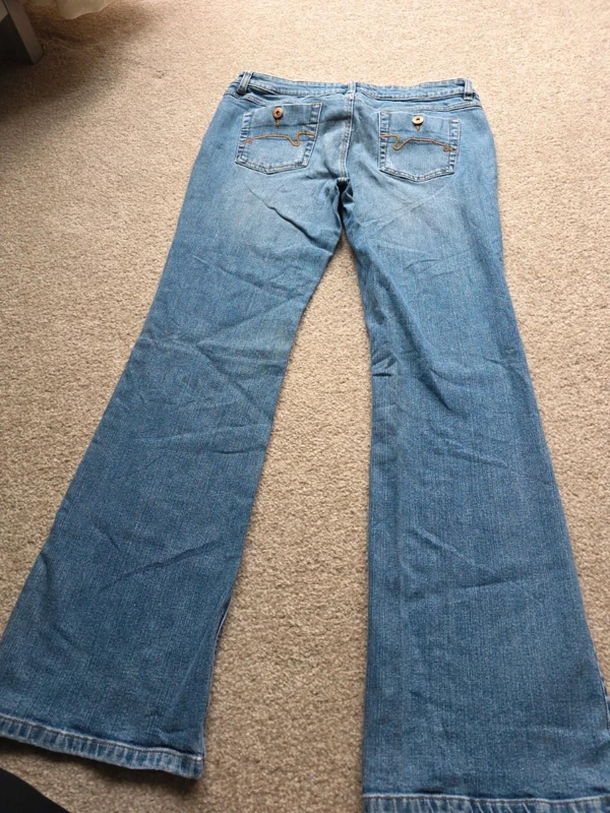 Vintage Y2K Duck Head Low Rise Bootcut Jeans UK Size 12