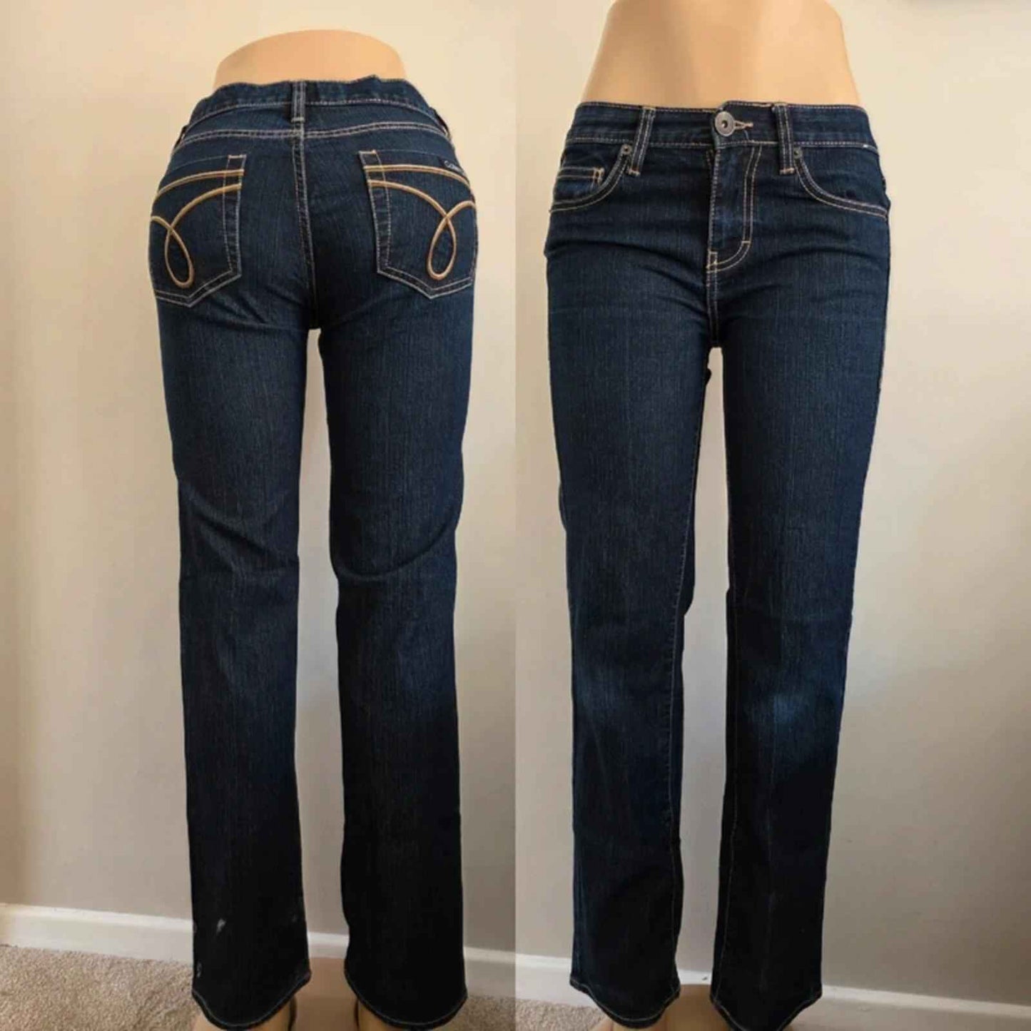 Calvin Klein Low Rise Skinny Vintage Y2K Jeans UK Size 8