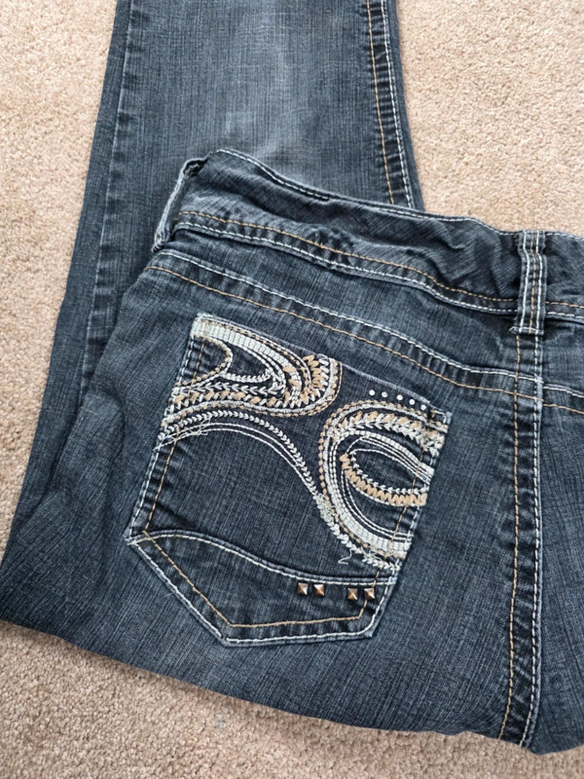 Vintage Y2K Twentyone Black Low Rise Skinny Jeans UK Size 14