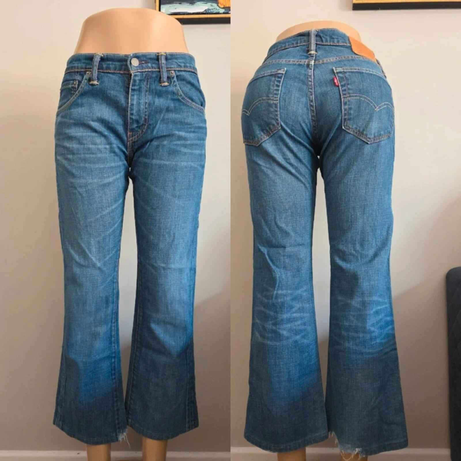 Levi's Mid Rise Bootcut Vintage Y2K Jeans UK Size 10 Petite