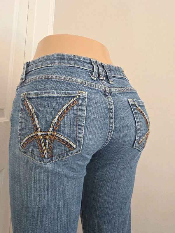 KUT from the Kloth Mid Rise Bootcut Vintage Y2K Jeans UK Size 10