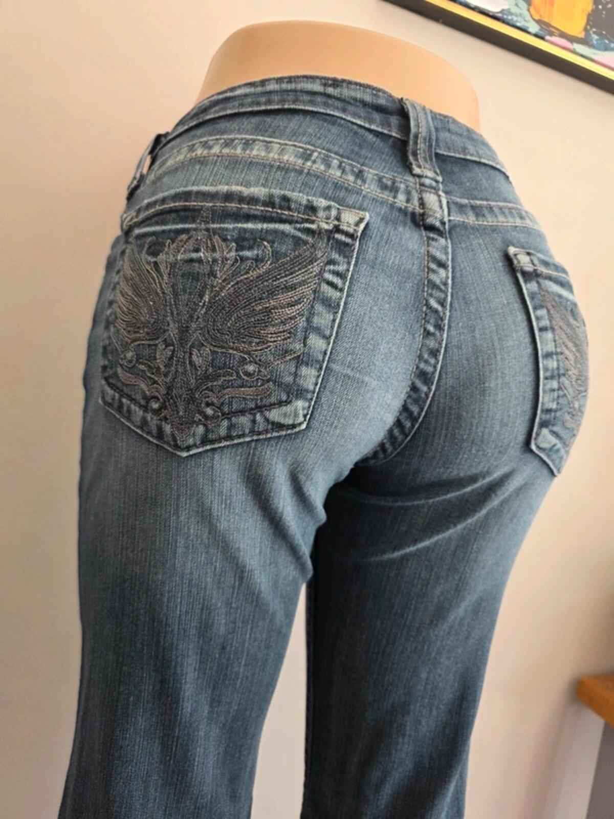 Big Star Low Rise Bootcut Jeans UK Size 8/10 Tall