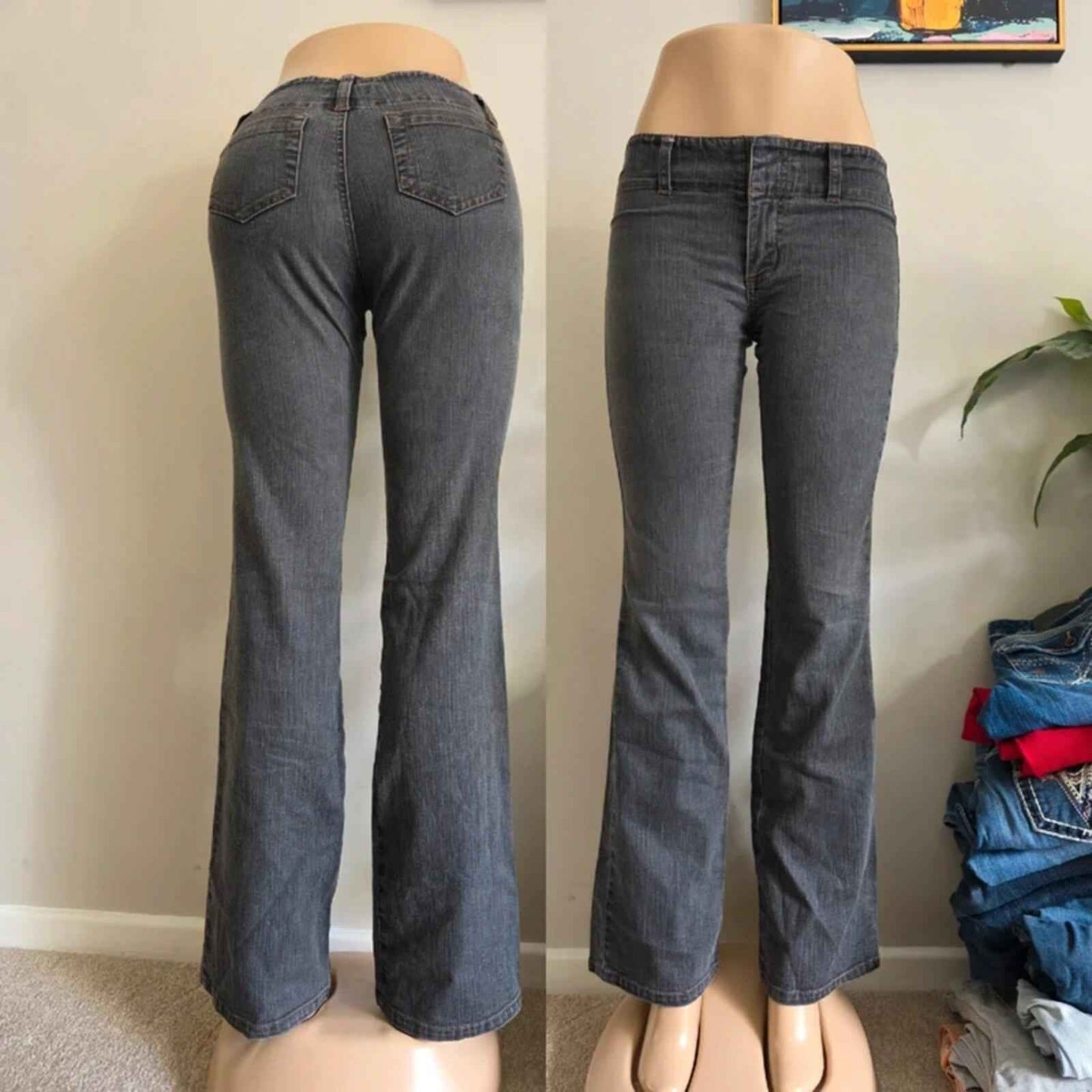 Vintage Y2K Jacob Connexion Low Rise Bootcut Jeans UK Size 6