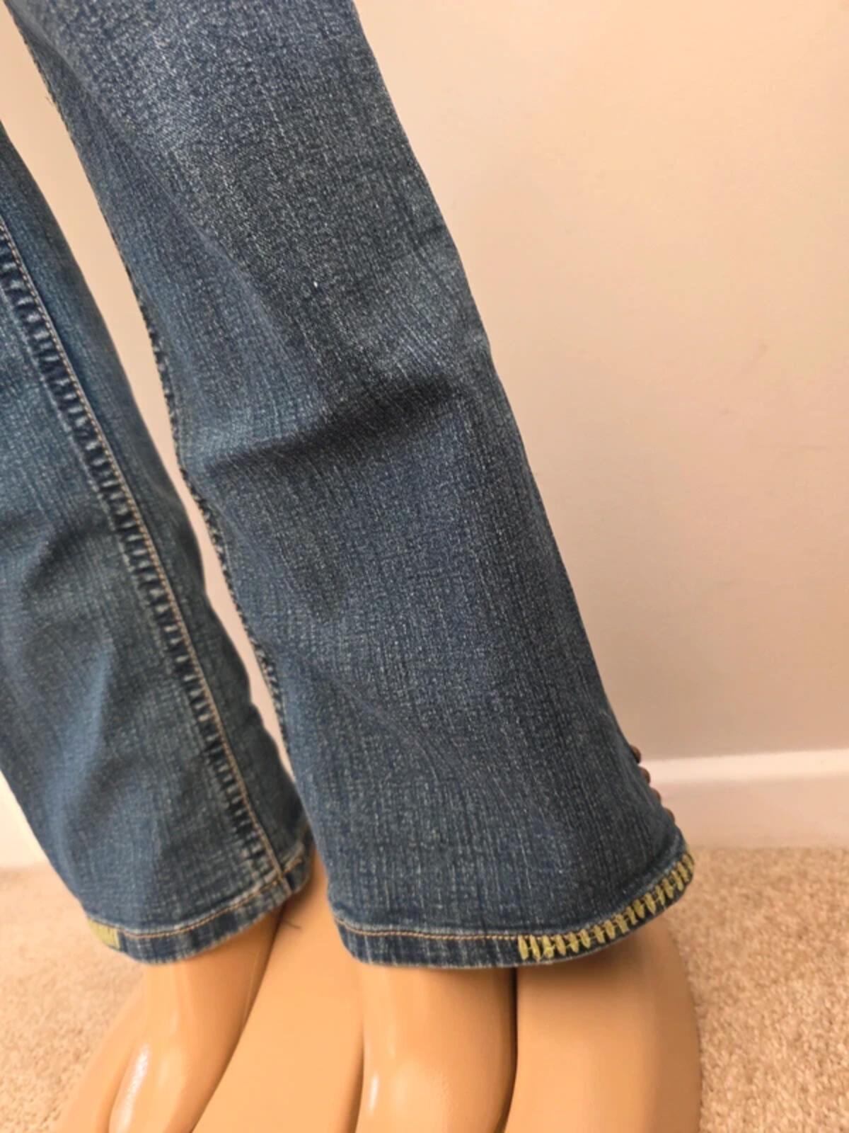 Cowgirl Tuff Co. Low Rise Bootcut Vintage Y2K Jeans UK Size 10