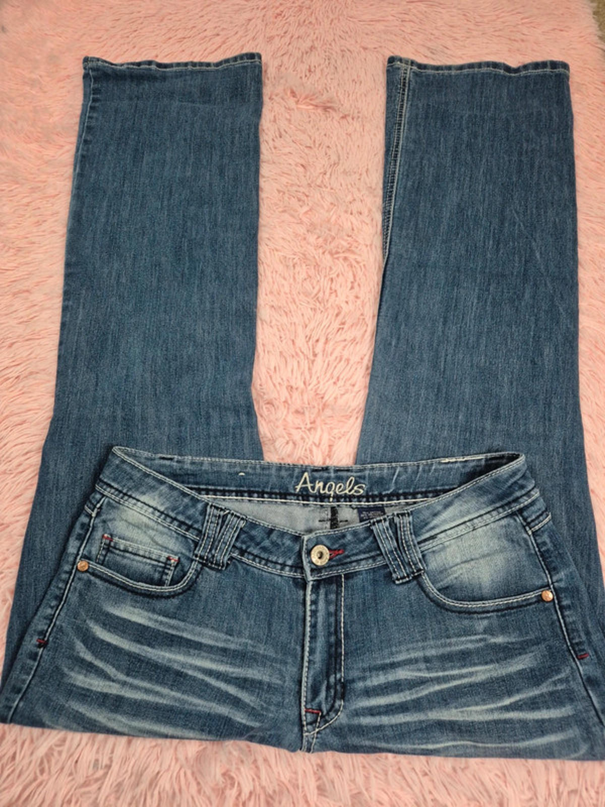 Vintage Y2K Angels Mid Rise Bootcut Jeans UK size 14