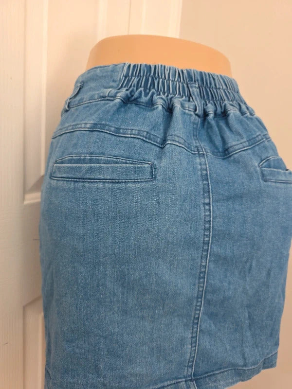 Japanese Denim Mini Skirt UK Size 8