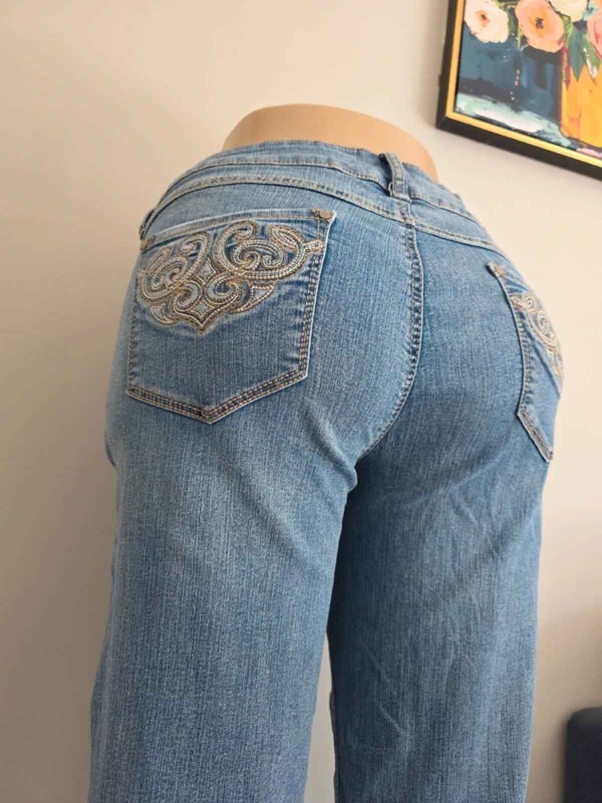 Natural Reflections Vintage Y2K Mid Rise Straight Jeans UK Size 18 Petite