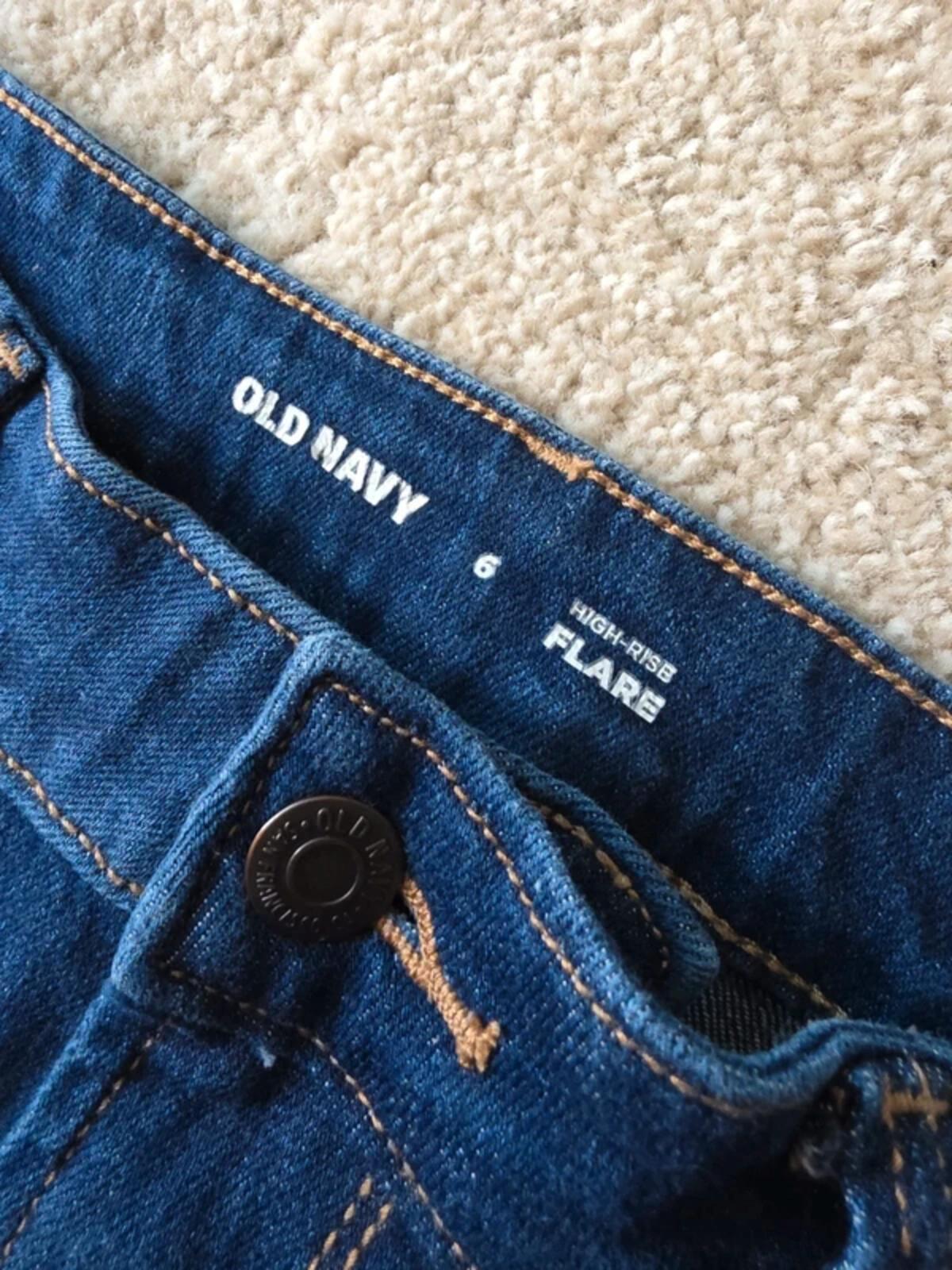 Old Navy High Rise Flared Vintage Y2K Jeans UK Size 8/10