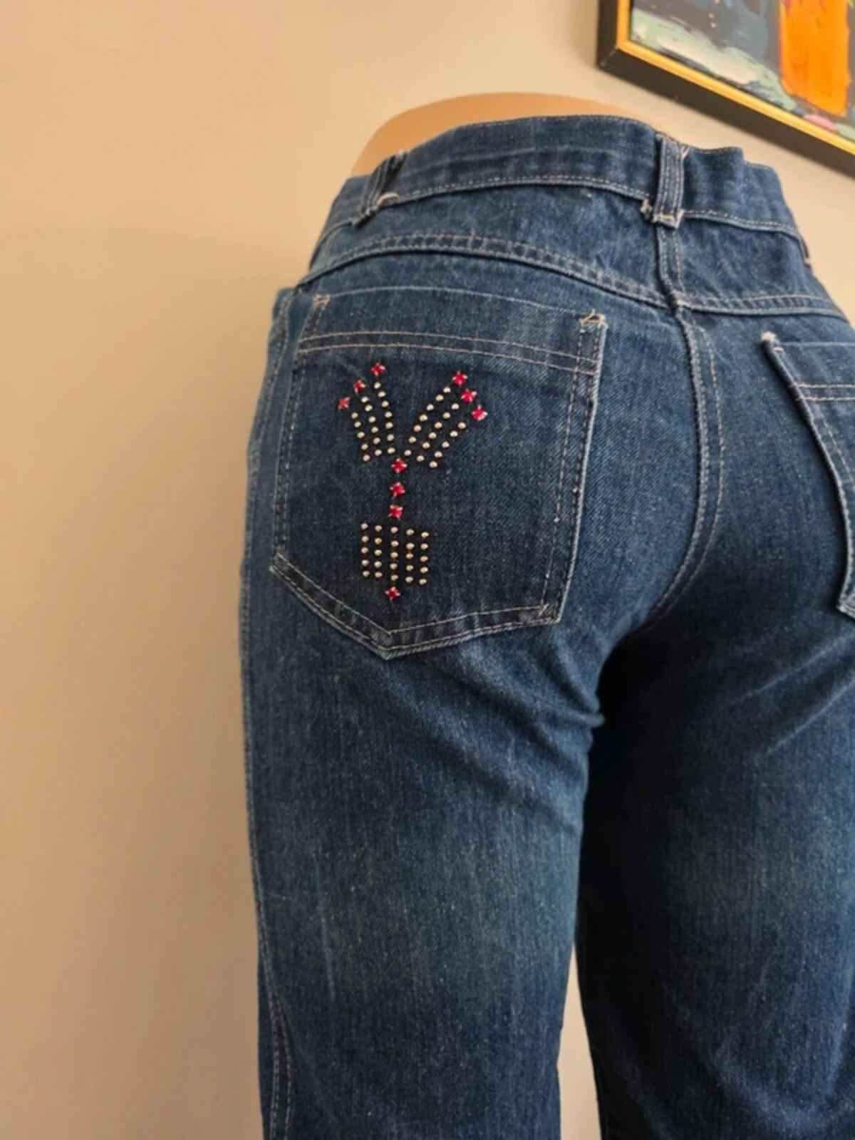Vintage Y2K Mid Rise Bootcut Jeans UK Size 4/6 Tall