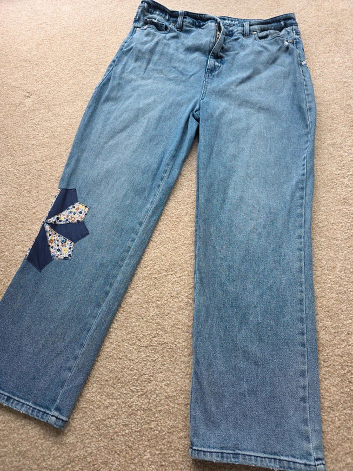 Y2K Style & Co Mid Rise Straight Ankle Jeans UK Size 16