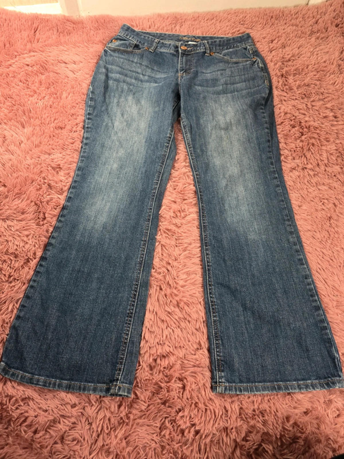 Vintage Y2K Maurices Mid Rise Bootcut Jeans UK Size 12 Petite