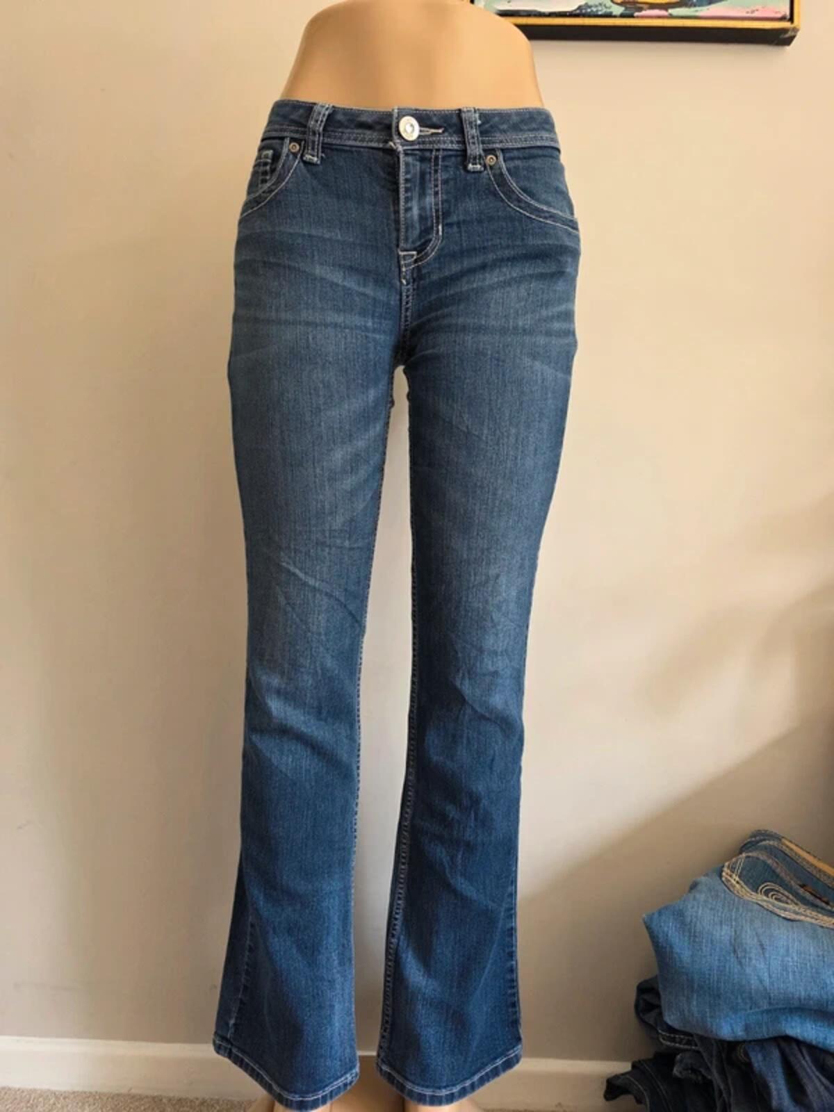 APT.9 Mid Rise Bootcut Bling Jeans UK Size 10