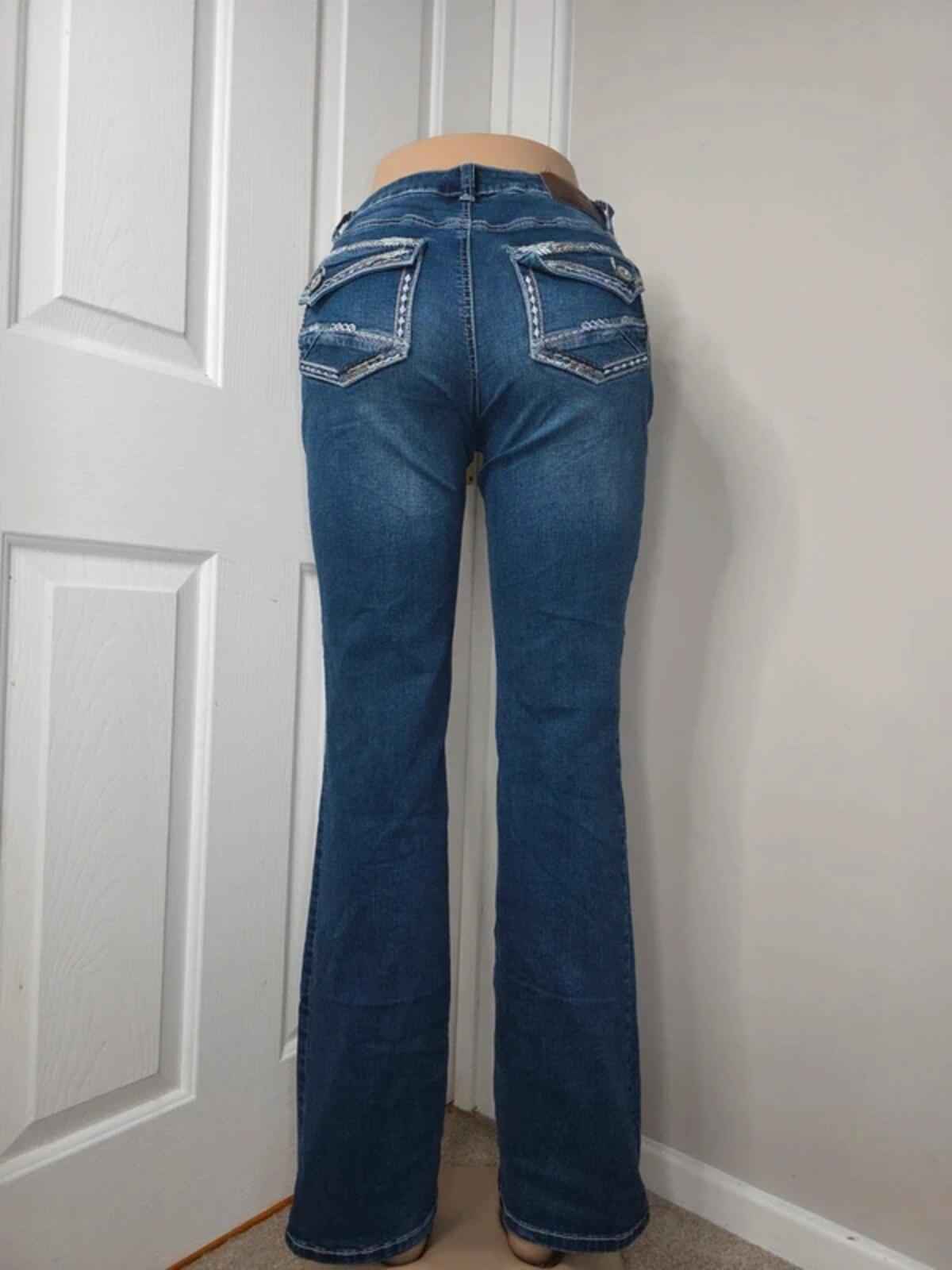 Maurices Mid Rise Bootcut Jeans UK Size 6/8 Vintage Y2K