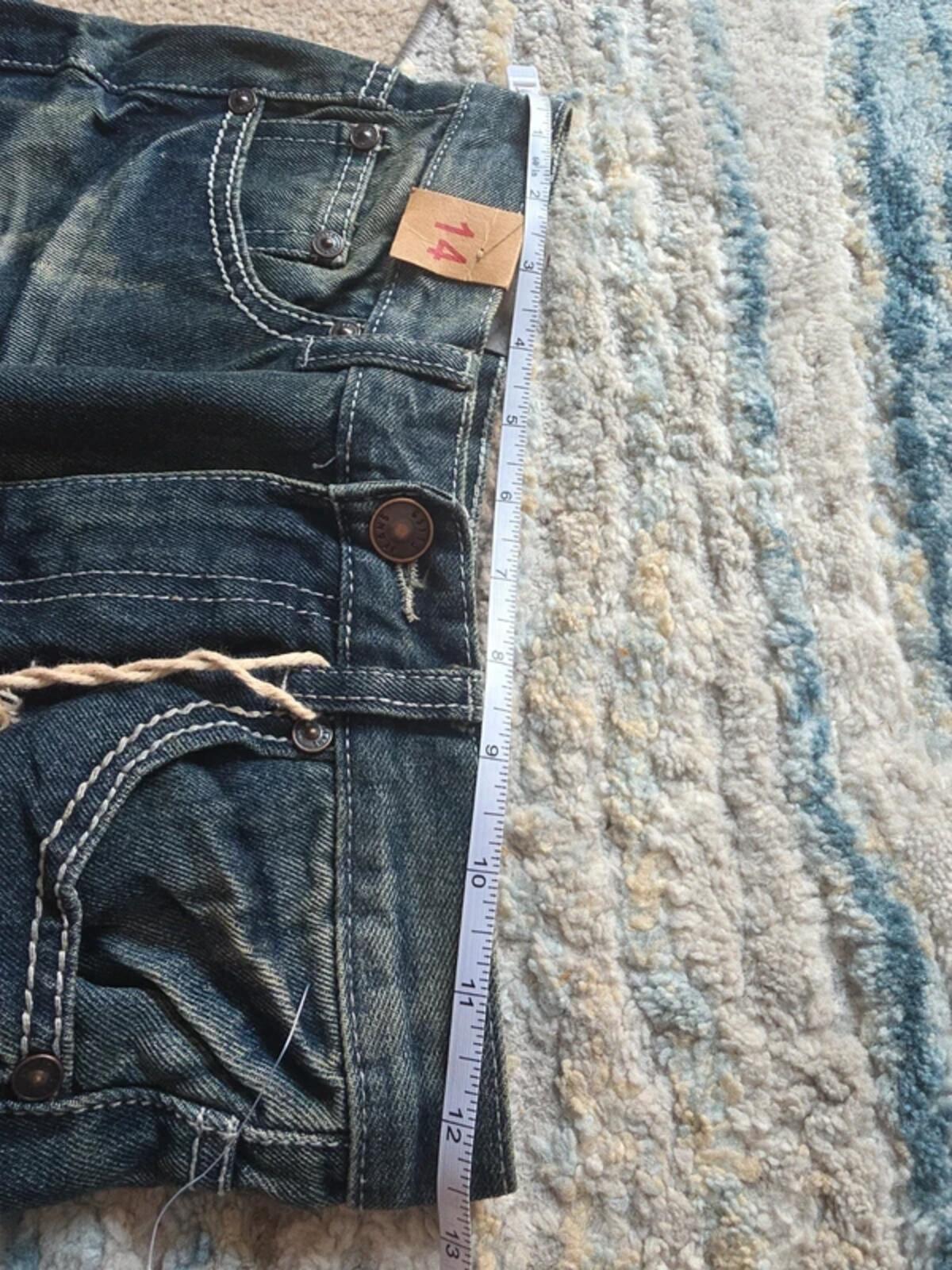 GS115 High Rise Straight Baggy Vintage Y2K Jeans UK Size 4/6 Petite