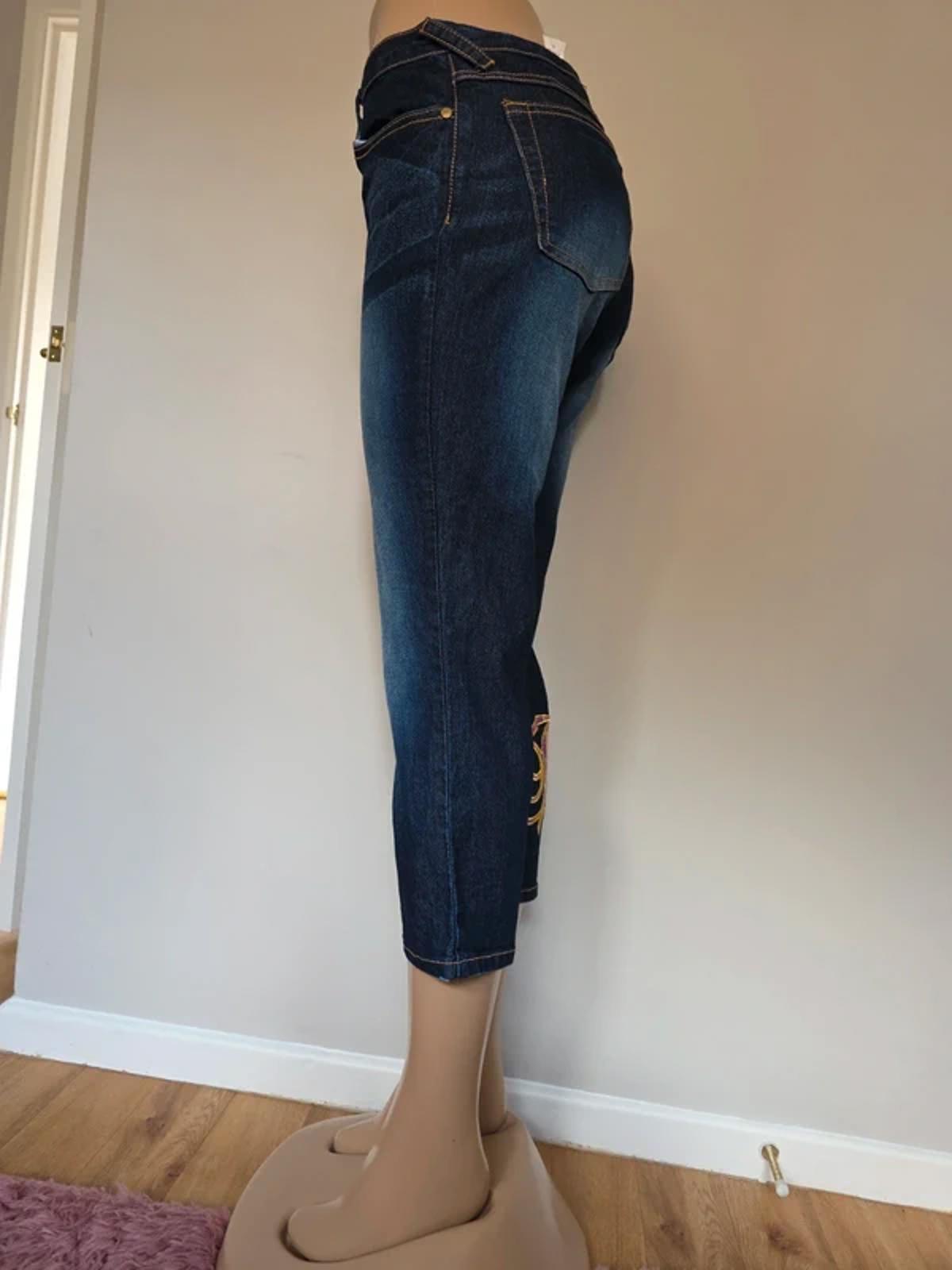 Vintage Y2K Fabulosity Mid Rise Capri Jeans UK Size 10